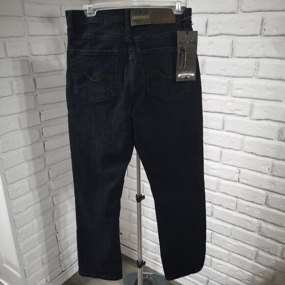 NWT Urban Star Men's Dark Wash Size 30/31 Relaxed Fit Blue Jeans - Picture 2 of 13